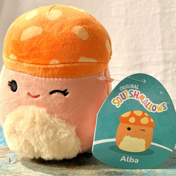 Squishmallows Toys Squishmallows Alba The Mushroom Squishmallow 5